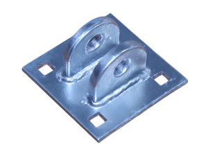 T FEMALE CONNECTOR 5″x5″ with 1/2″ Welded Tab